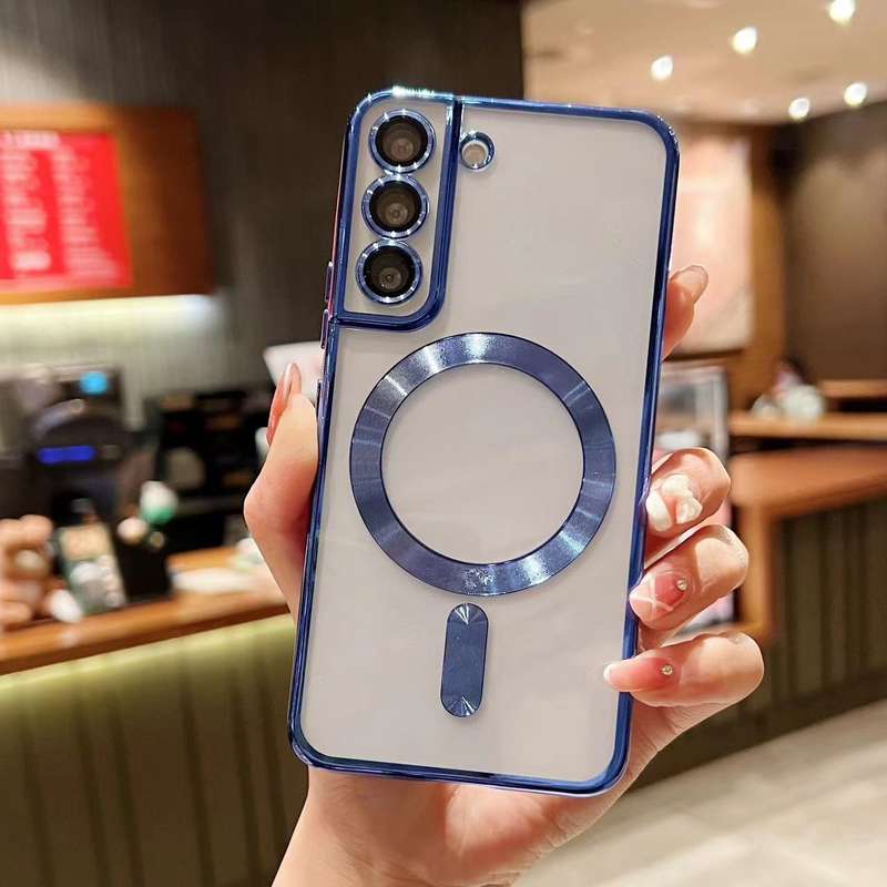 For Samsung Galaxy Note 20 MagSafe Electroplating TPU Phone Case(Sierra Blue)