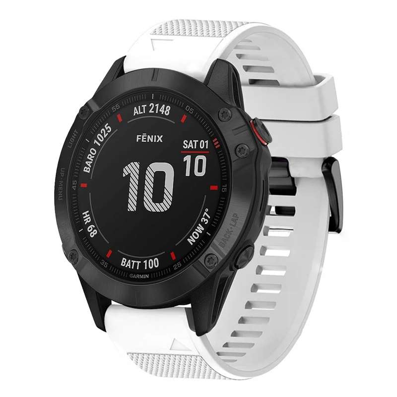 For Garmin Fenix 6 Sapphire Quick Release 22mm Silicone Watch Band(Midnight Blue)