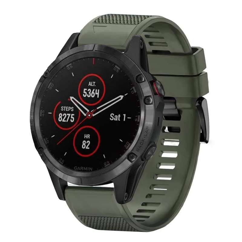 For Garmin Fenix 5 Plus Quick Release 22mm Silicone Watch Band(Mint Green)