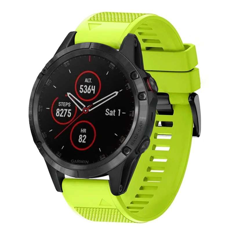 For Garmin Fenix 5 Plus Quick Release 22mm Silicone Watch Band(Mint Green)