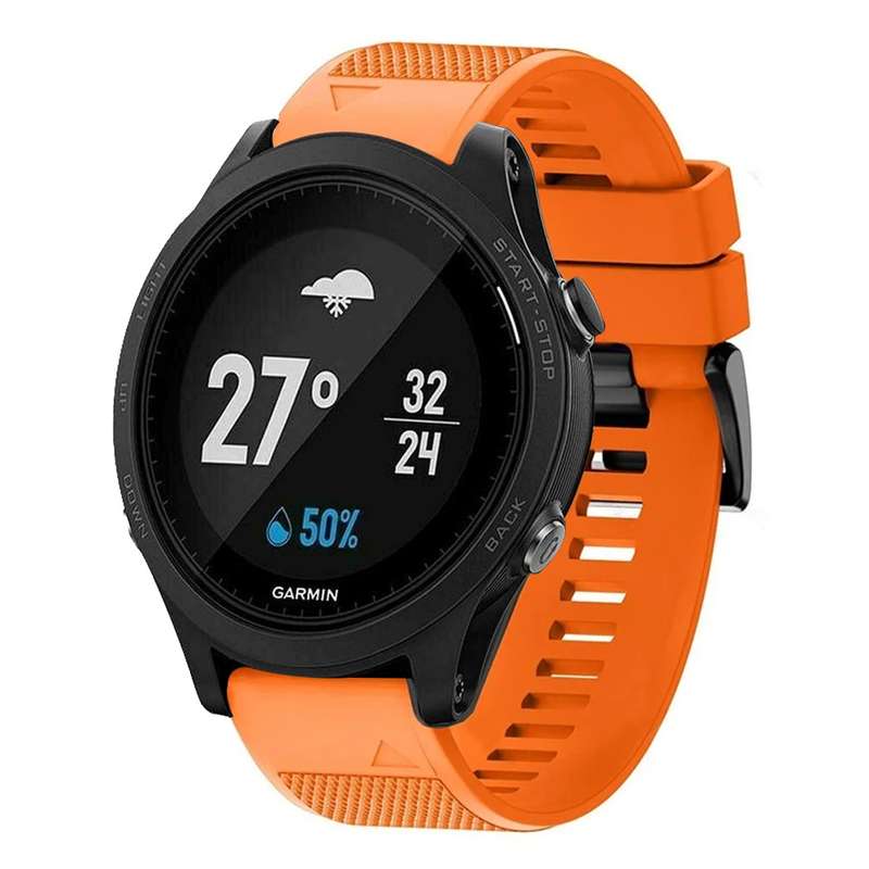 For Garmin Forerunner 935 Quick Release 22mm Silicone Watch Band(Midnight Blue)
