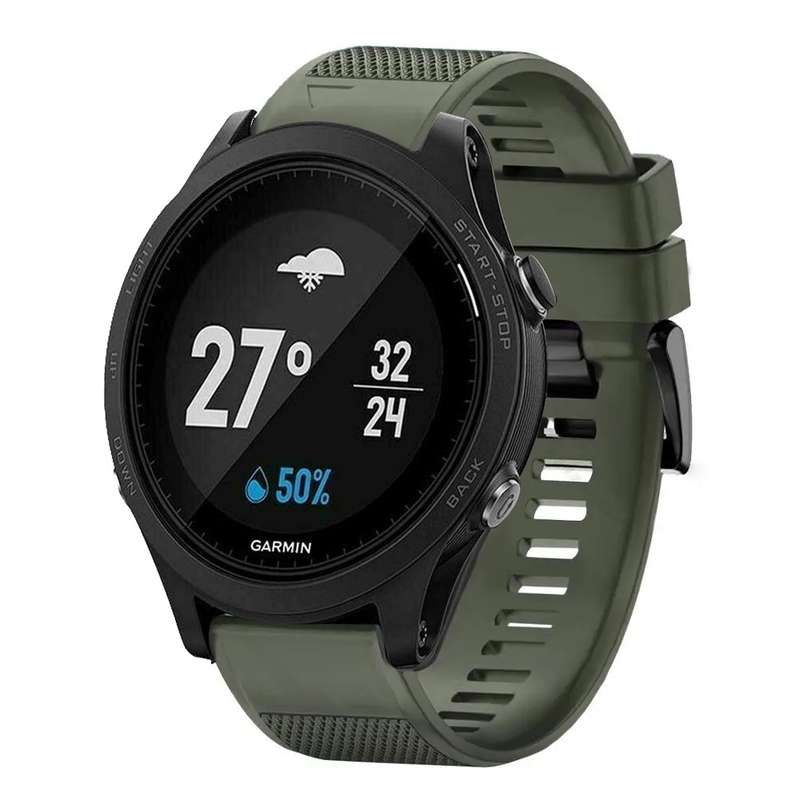 For Garmin Forerunner 935 Quick Release 22mm Silicone Watch Band(Midnight Blue)