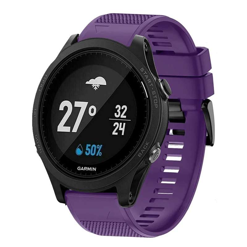 For Garmin Forerunner 935 Quick Release 22mm Silicone Watch Band(Midnight Blue)