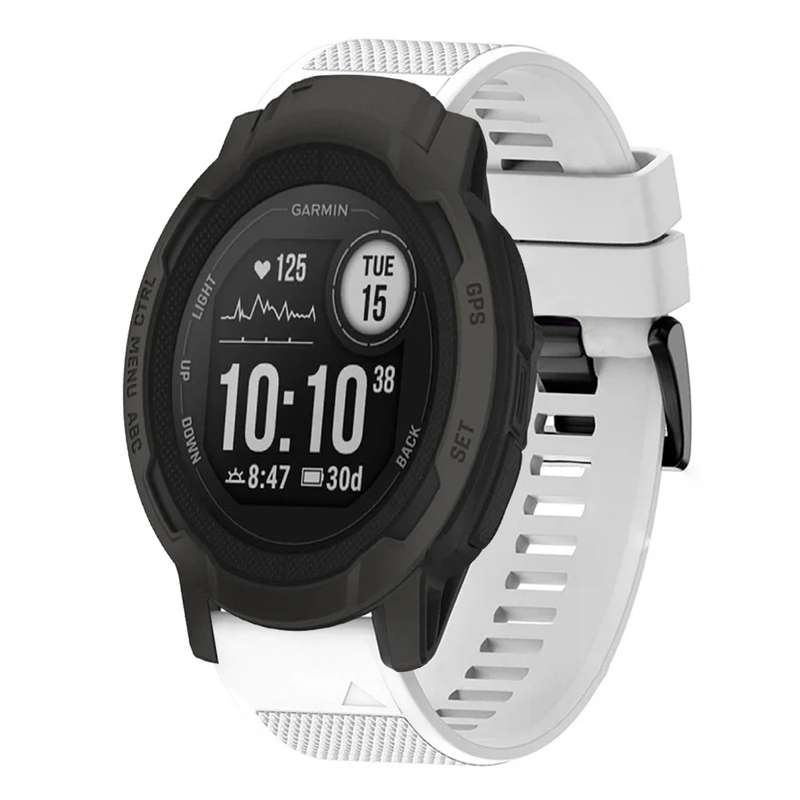 For Garmin Instinct 2 Quick Release 22mm Silicone Watch Band(Grey)