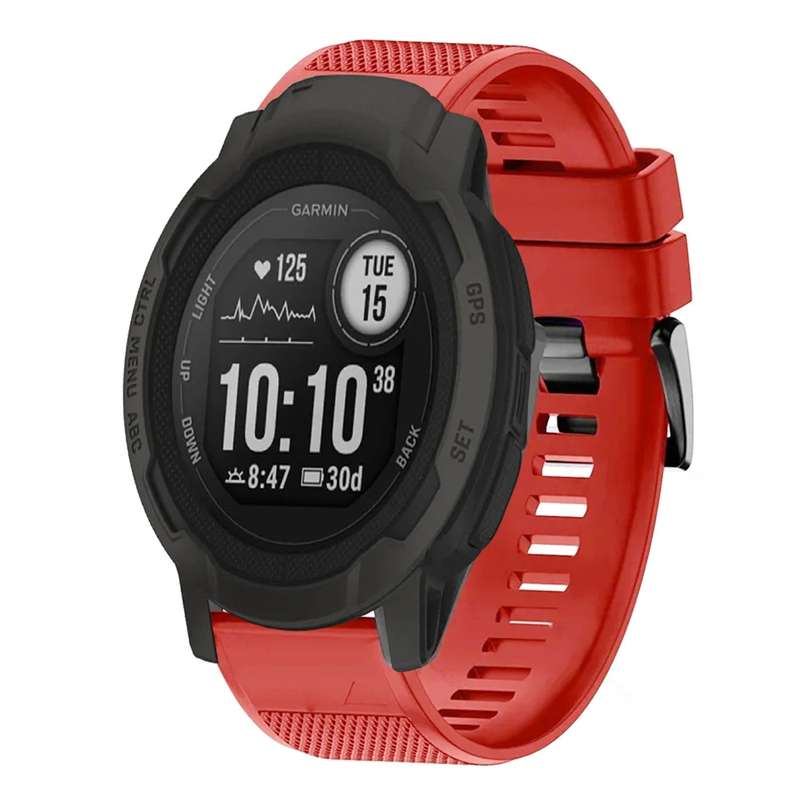 For Garmin Instinct 2 Quick Release 22mm Silicone Watch Band(Grey)