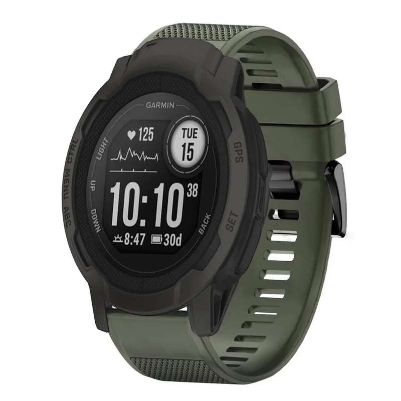 For Garmin Instinct 2 Quick Release 22mm Silicone Watch Band(Grey)