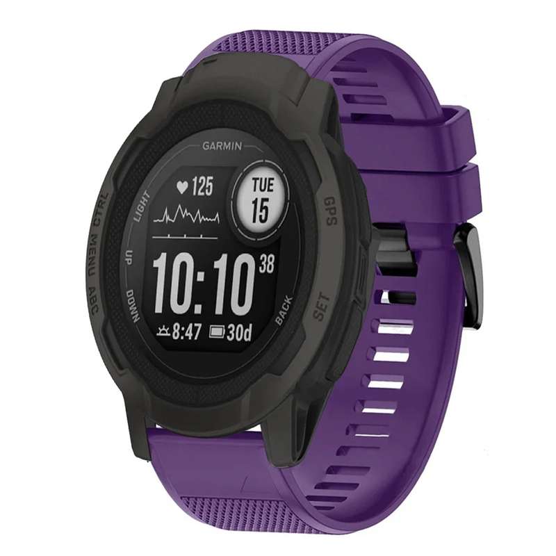 For Garmin Instinct 2 Quick Release 22mm Silicone Watch Band(Grey)