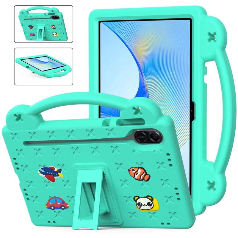 For Honor Pad X9 / X9 2024 Handle Kickstand Children EVA Shockproof Tablet Case(Yellow)