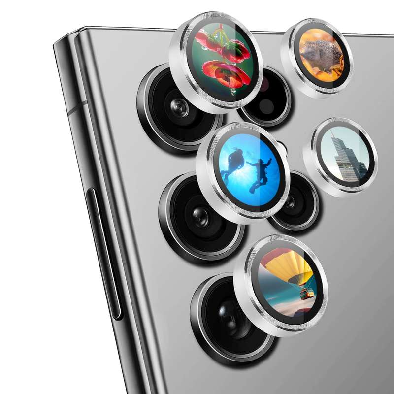 For Samsung Galaxy S24 Ultra 5G ENKAY Hat-Prince AR 9H Rear Lens Aluminium Alloy Tempered Glass