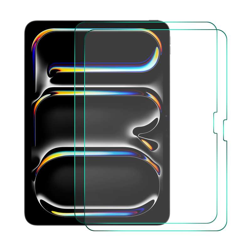 For iPad Pro 11 2024 2pcs ENKAY Hat-Prince 0.33mm Explosion-proof Tempered Glass Film