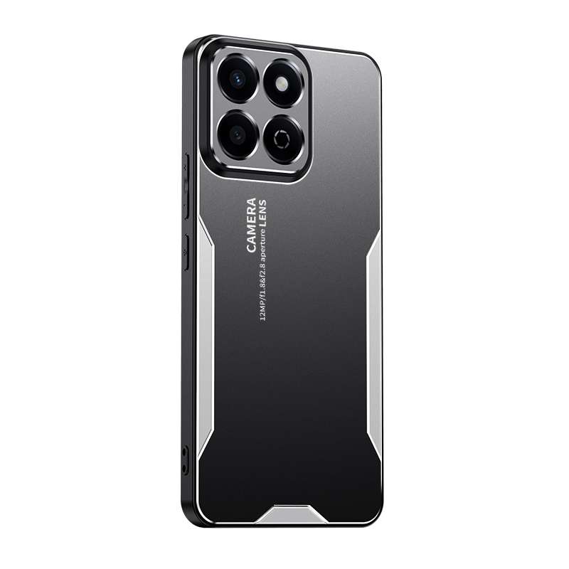 For Honor Play 60 Plus Blade Series TPU Hybrid Metal Phone Case(Silve)