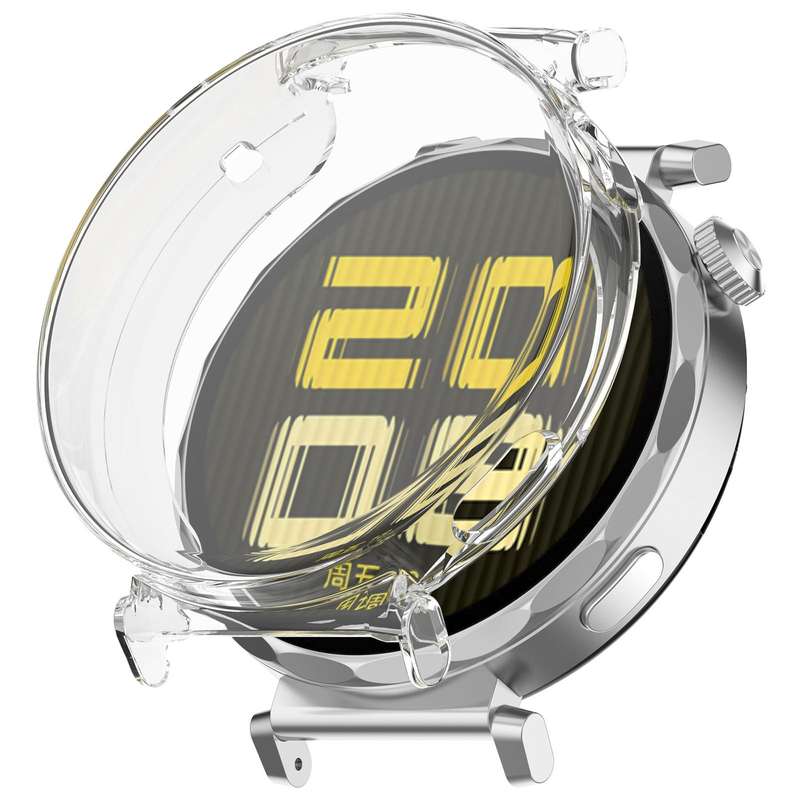 For Huawei Watch GT5 Pro 42mm Electroplated TPU Full Coverage Watch Protective Case(Light Gold)