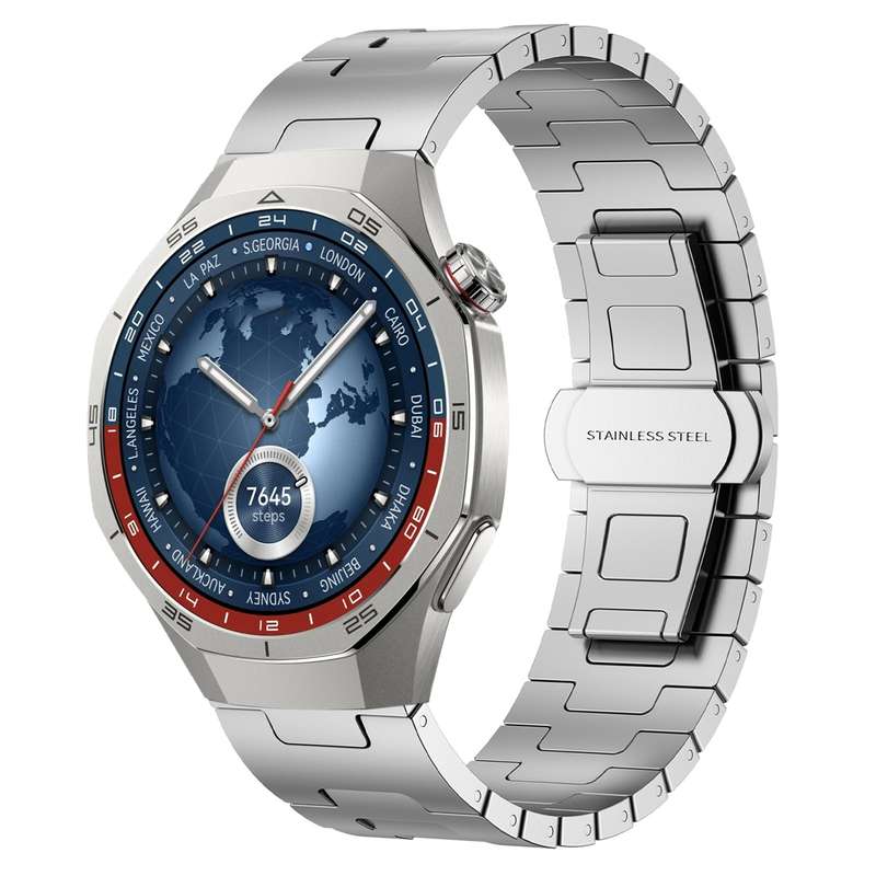 For Huawei watch GT5 Pro 46mm Titanium Alloy 22mm Metal Watch Band(Black)