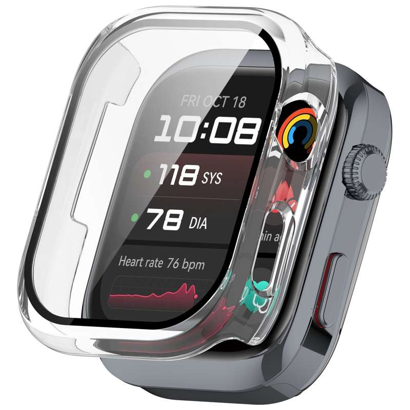 For Huawei Watch D2 Tempered Film Integrated PC Watch Protective Case(Black)