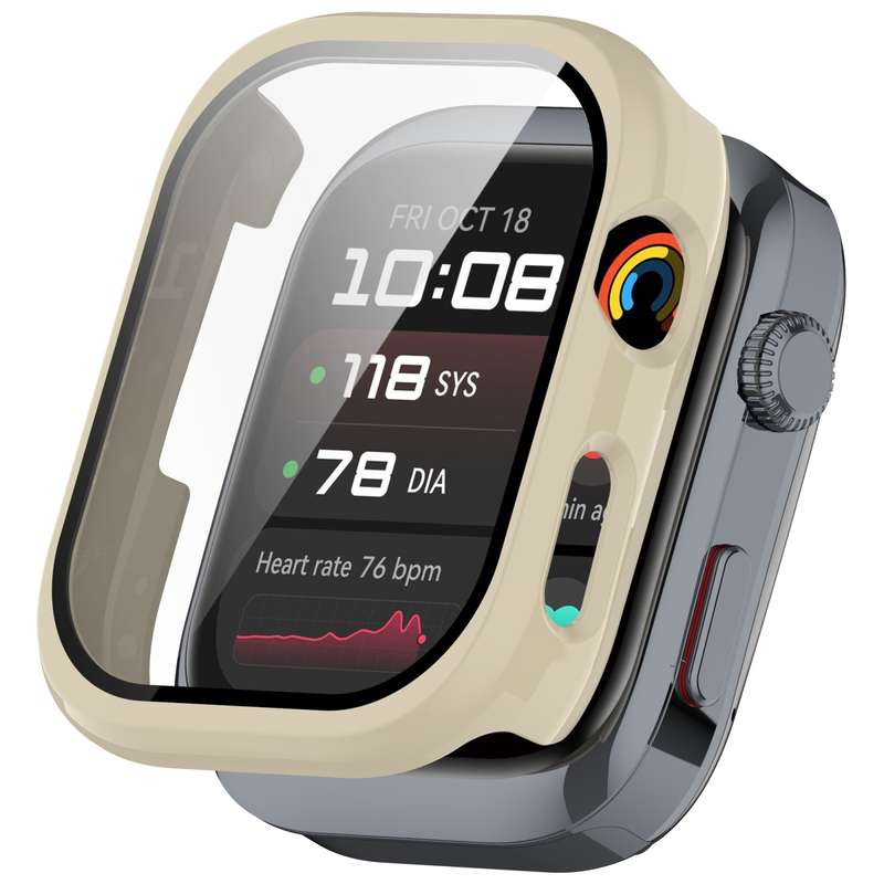 For Huawei Watch D2 Tempered Film Integrated PC Watch Protective Case(Black)
