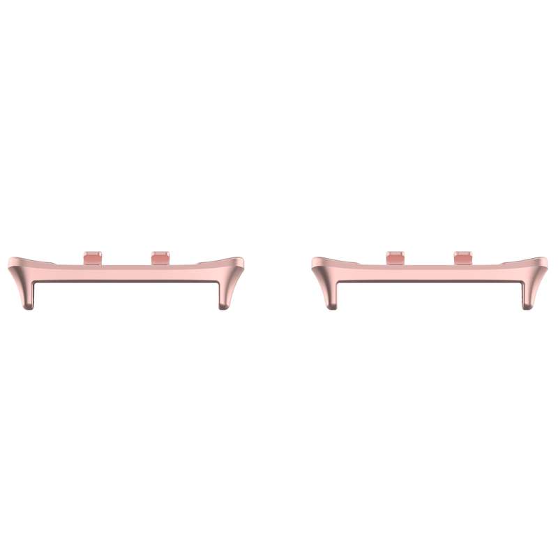 For Honor Watch 5 1 Pair 22mm Stainless Steel Metal Watch Band Connector(Rose Pink)