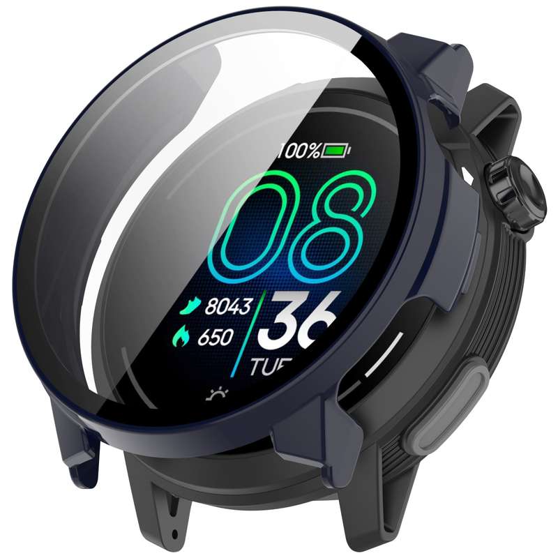 For COROS Pace Pro Tempered Film Integrated PC Watch Protective Case