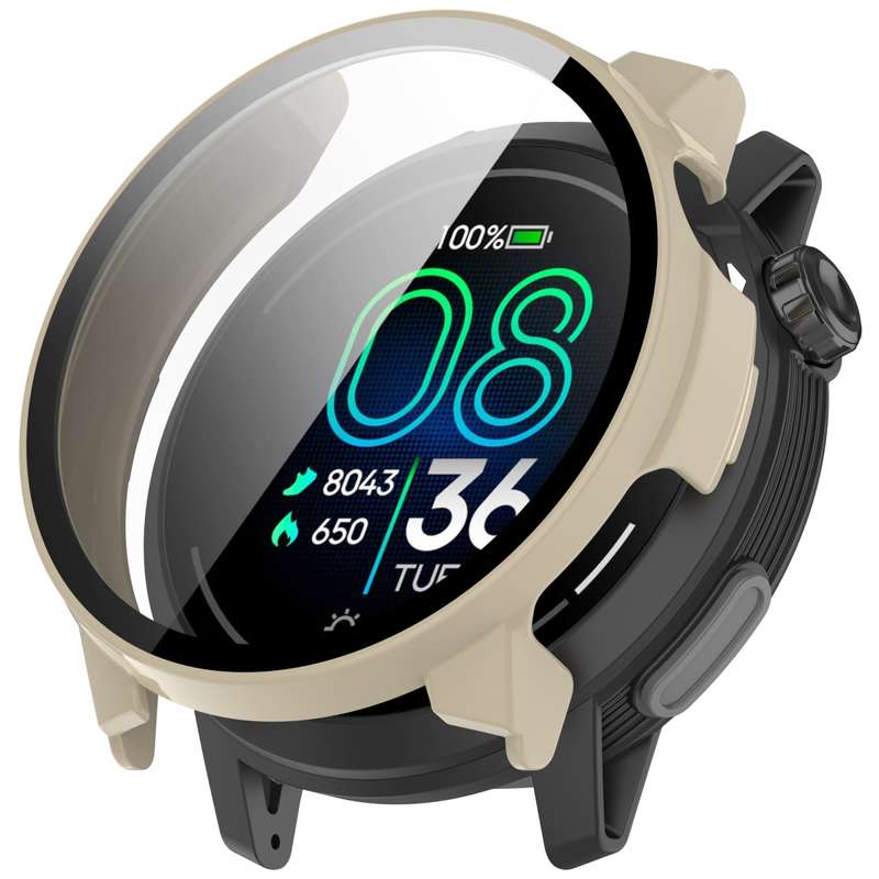 For COROS Pace Pro Tempered Film Integrated PC Watch Protective Case
