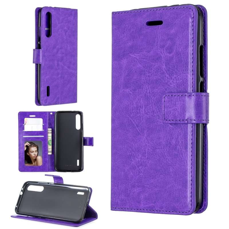 For Xiaomi Mi A2 Crazy Horse Texture Horizontal Flip Leather Case with Holder & Card Slots & Wallet