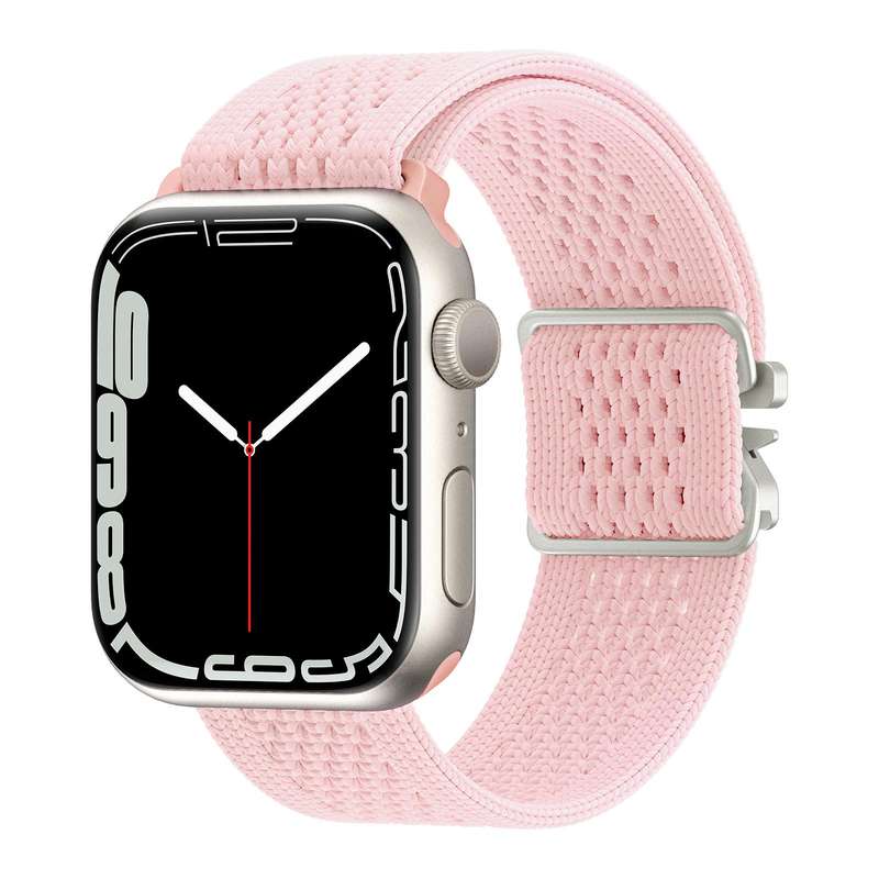 For Apple Watch 46mm / 49mm / 45mm / 44mm Parachute Buckle Knitted Nylon Watch Band(Smokey Purple)