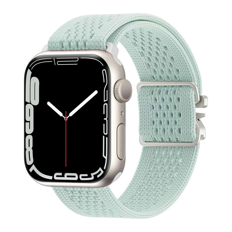 For Apple Watch 46mm / 49mm / 45mm / 44mm Parachute Buckle Knitted Nylon Watch Band(Smokey Purple)