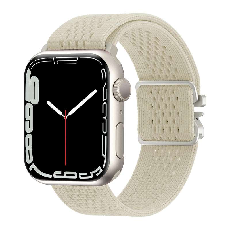 For Apple Watch 46mm / 49mm / 45mm / 44mm Parachute Buckle Knitted Nylon Watch Band(Smokey Purple)