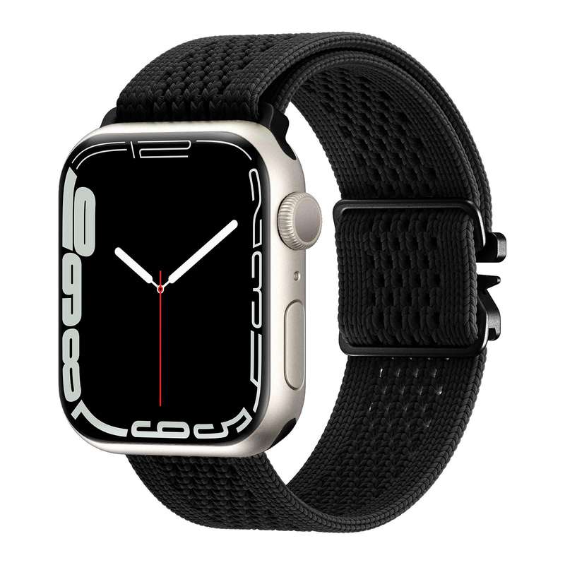 For Apple Watch 46mm / 49mm / 45mm / 44mm Parachute Buckle Knitted Nylon Watch Band(Smokey Purple)