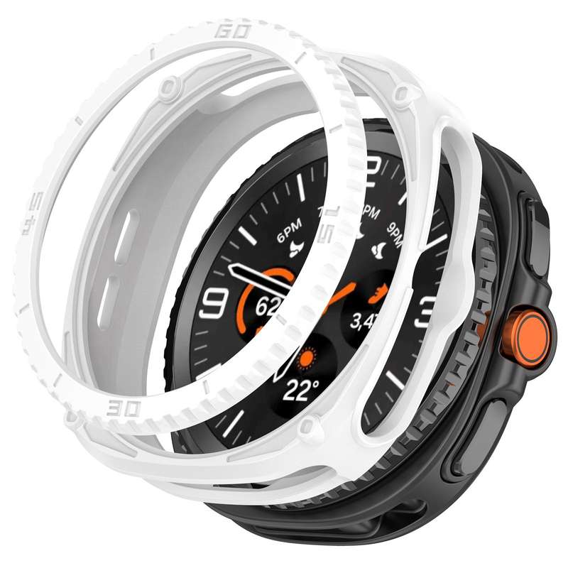 For Samsung Galaxy Watch8 Classic 46mm Hollow Digital Armor TPU Watch Protective Cover(Green)