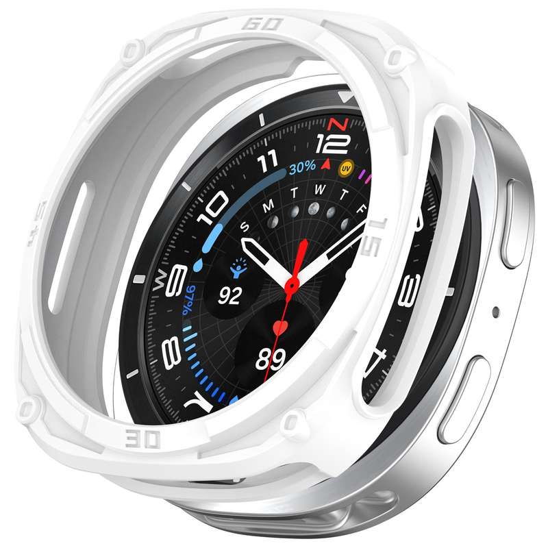 For Samsung Galaxy Watch8 40mm Hollow Digital Armor TPU Watch Protective Cover(Blue)