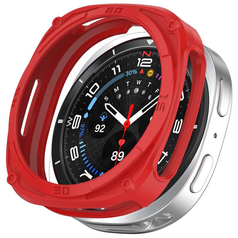For Samsung Galaxy Watch8 40mm Hollow Digital Armor TPU Watch Protective Cover(Blue)