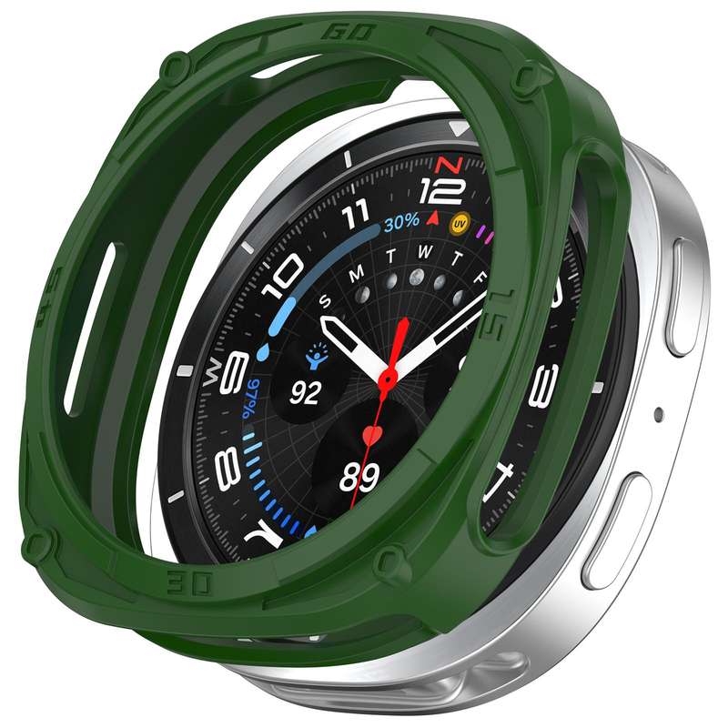 For Samsung Galaxy Watch8 40mm Hollow Digital Armor TPU Watch Protective Cover(Blue)
