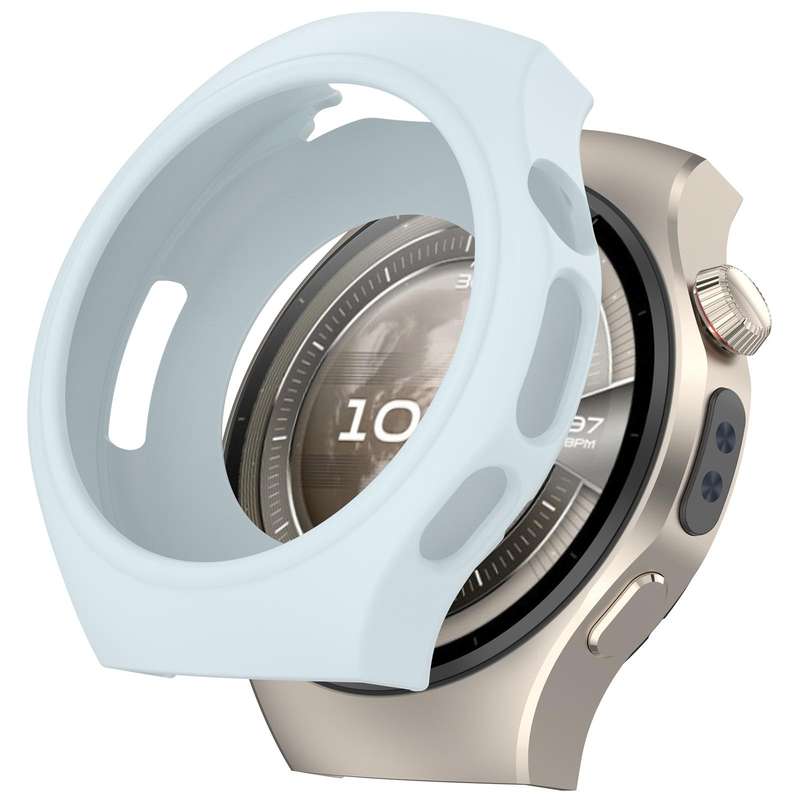 For Huawei Watch 5 42mm Silicone Watch Protective Cover(Ivory White)
