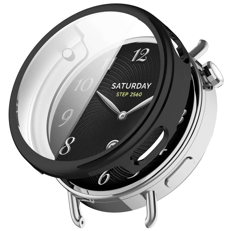 For Xiaomi Watch S4 41mm Electroplated All Coverage TPU Watch Protective Cover(Transparent)