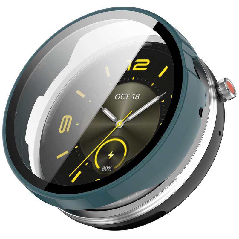 For Honor Watch Fit Elegant Tempered Film Integrated PC Watch Protective Cover(Ivory White)