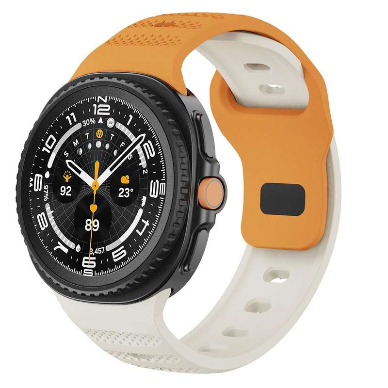 For Samsung Galaxy Watch 8 40mm / 44mm Dots Texture Black Buckle Silicone Watch Band(Black)