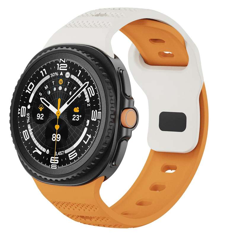 For Samsung Galaxy Watch 8 40mm / 44mm Dots Texture Black Buckle Silicone Watch Band(Black)
