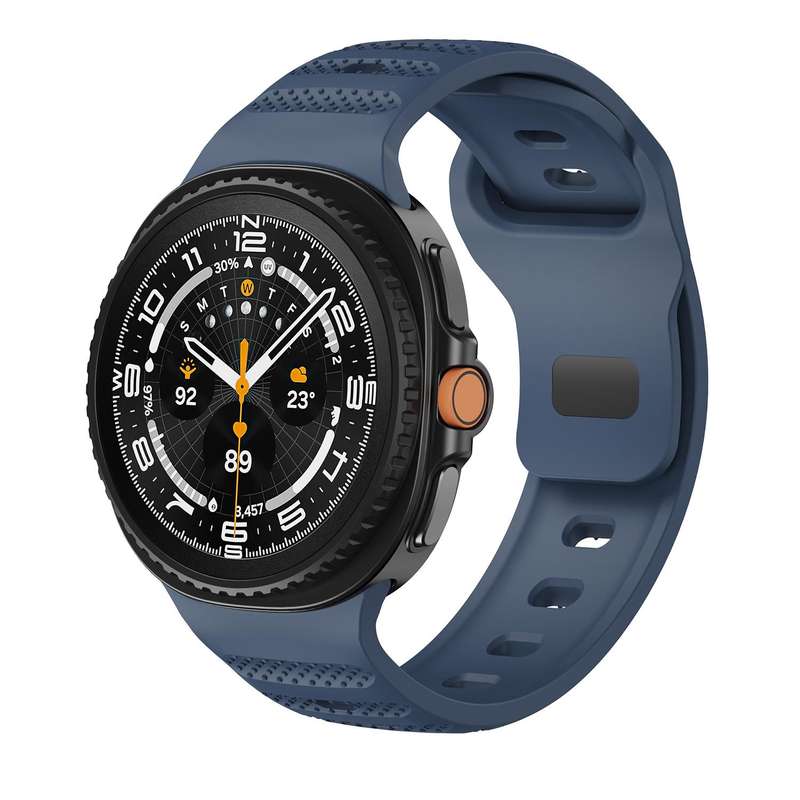 For Samsung Galaxy Watch 8 40mm / 44mm Dots Texture Black Buckle Silicone Watch Band(Black)
