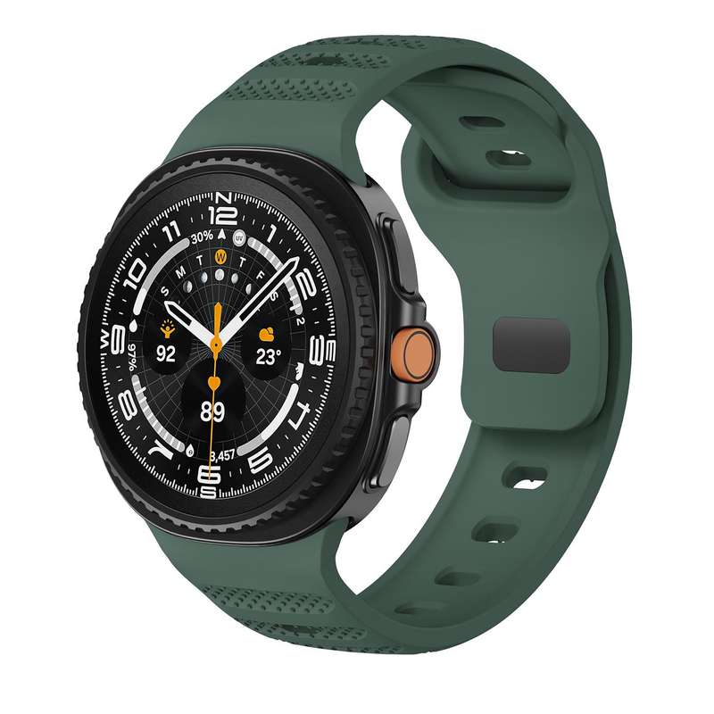 For Samsung Galaxy Watch 8 40mm / 44mm Dots Texture Black Buckle Silicone Watch Band(Black)