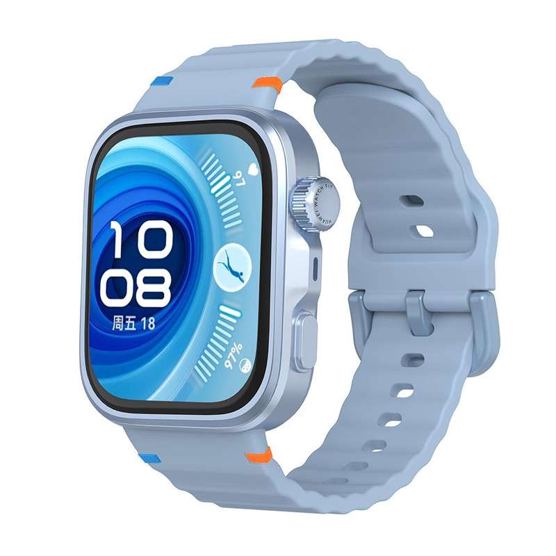 For Huawei Watch Fit 4 Pro / Fit 4 / Fit 3 Wave Texture Stitched Color Buckle Silicone Watch Band(St