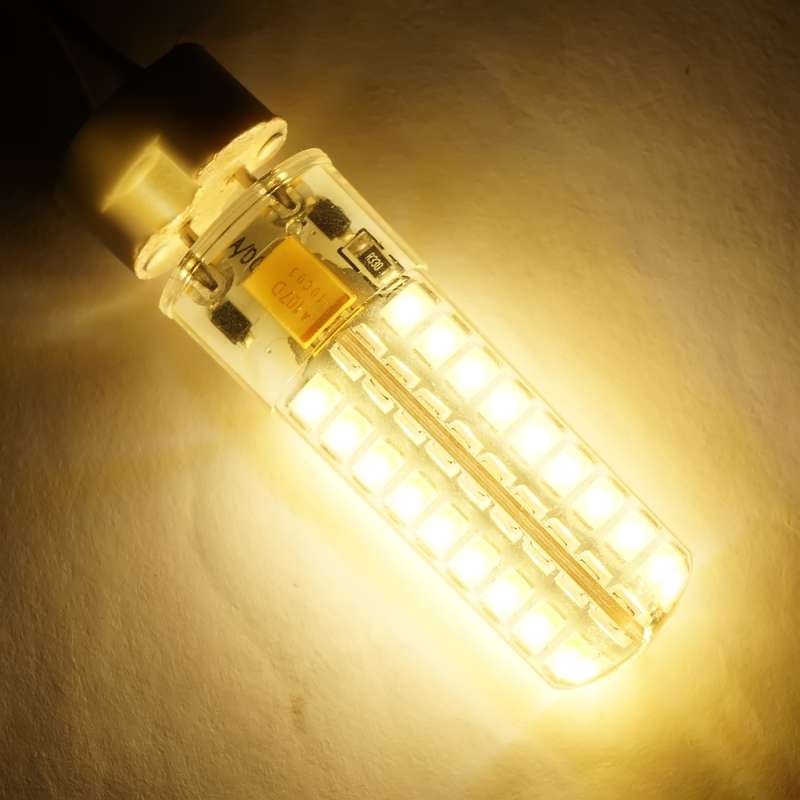 GY6.35 5W SMD2835 72LEDs Dimmable Silicone Corn Bulb for Chandelier Crystal Lamp Lighting Accessorie