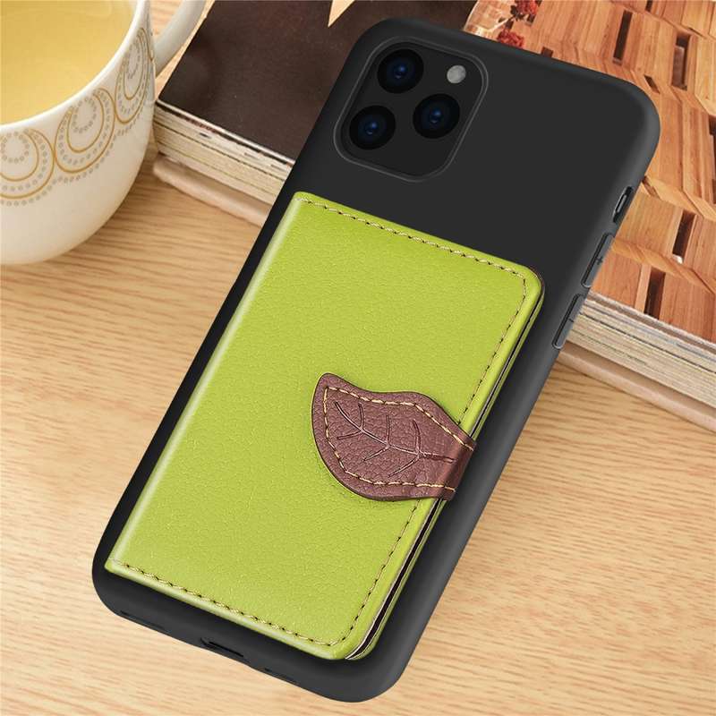 For iPhone 11 Pro Max Litchi Pattern Card Bag Wallet Bracket + TPU Phone Case with Card Slot Wallet