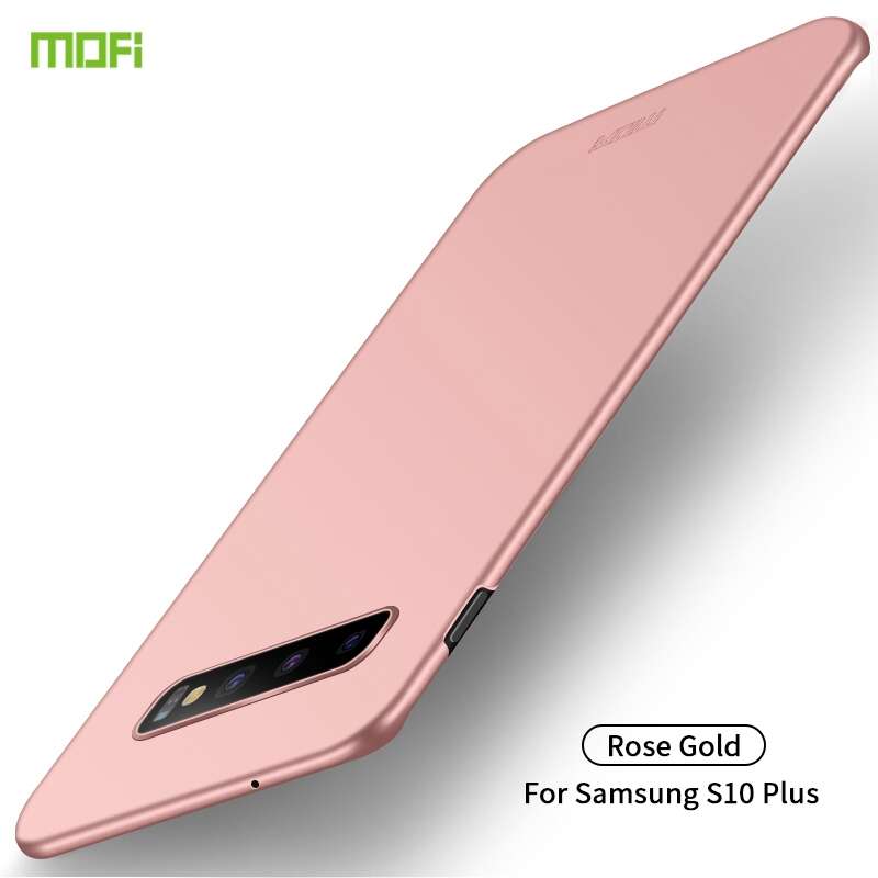 For Galaxy S10+ MOFI Frosted PC Ultra-thin Hard Case(Gold)