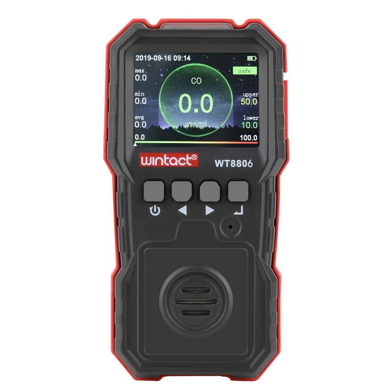 WINTACT WT8806 Carbon Monoxide Monitor Professional Rechargeable Gas Sensor High Sensitive Poisoning