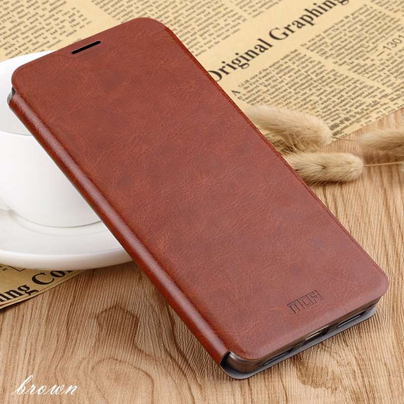 For Xiaomi RedMi 8A MOFI Rui Series Classical Leather Flip Leather Case With Bracket Embedded Steel