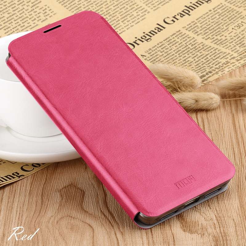 For Xiaomi RedMi 8A MOFI Rui Series Classical Leather Flip Leather Case With Bracket Embedded Steel