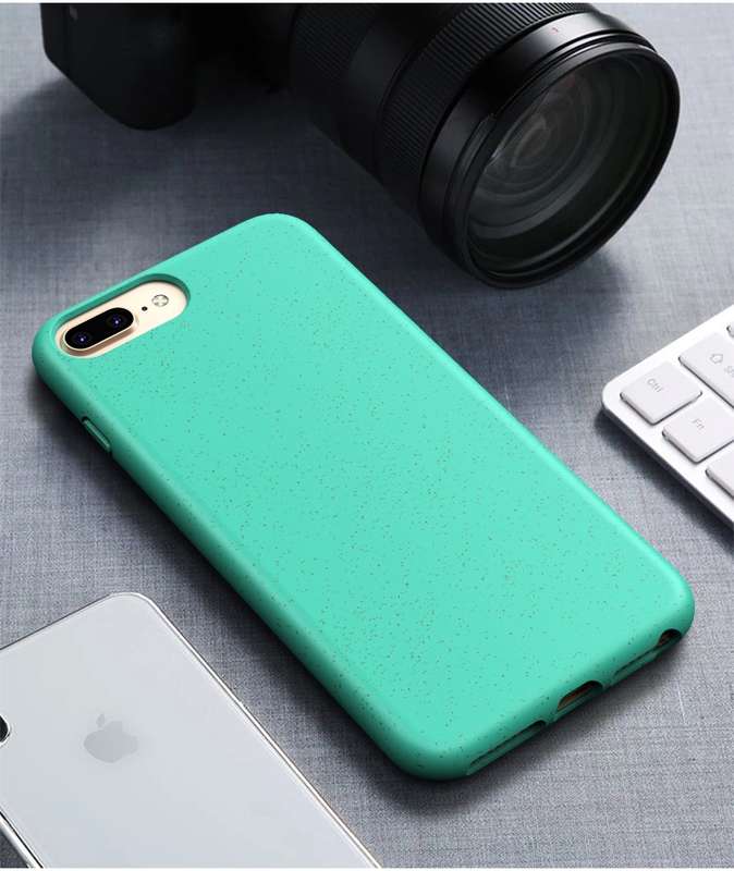For iPhone 6 Plus & 6s Plus Starry Series Shockproof Straw Material + TPU Protective Case(Yellow)