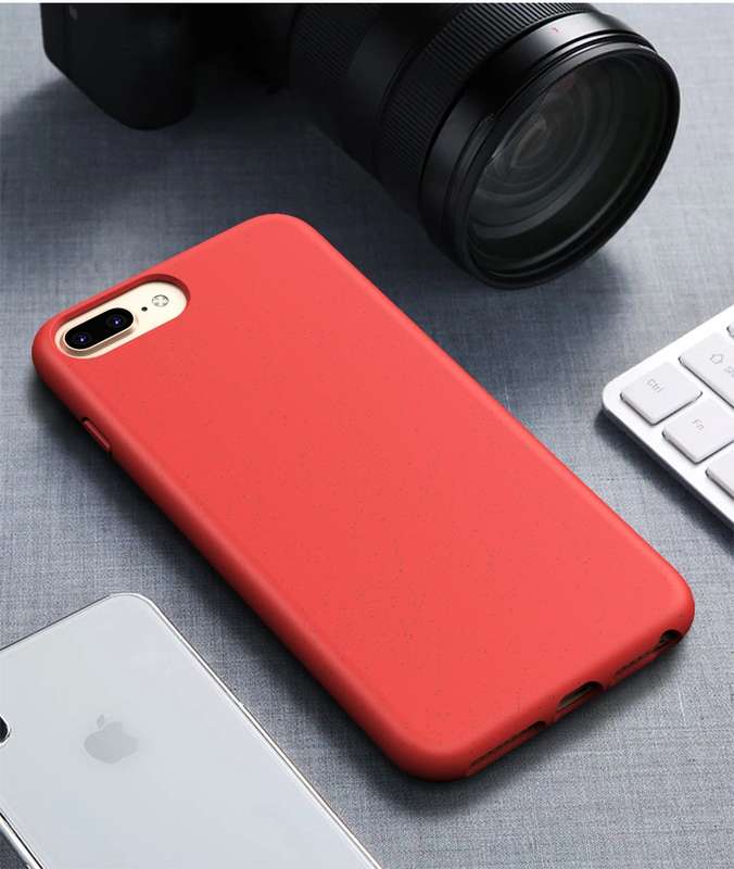 For iPhone 6 Plus & 6s Plus Starry Series Shockproof Straw Material + TPU Protective Case(Yellow)
