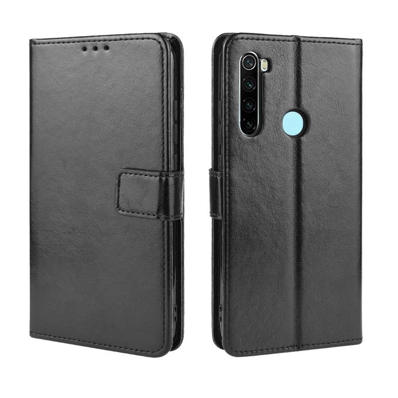 For Xiaomi Redmi Note 8T Retro Crazy Horse Texture Horizontal Flip Leather Case with Holder & Card S