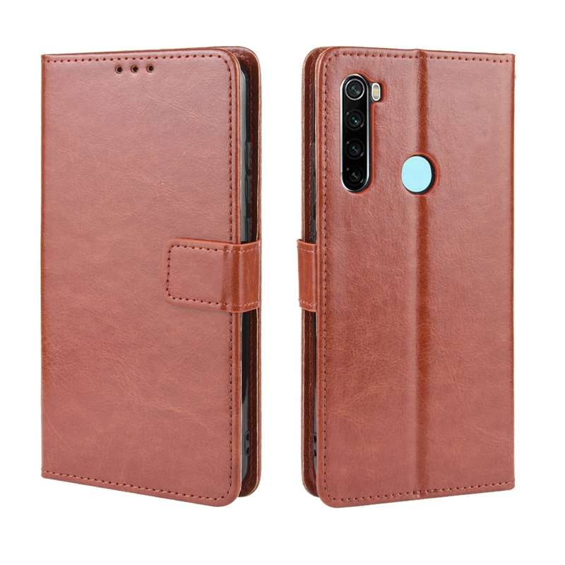 For Xiaomi Redmi Note 8T Retro Crazy Horse Texture Horizontal Flip Leather Case with Holder & Card S