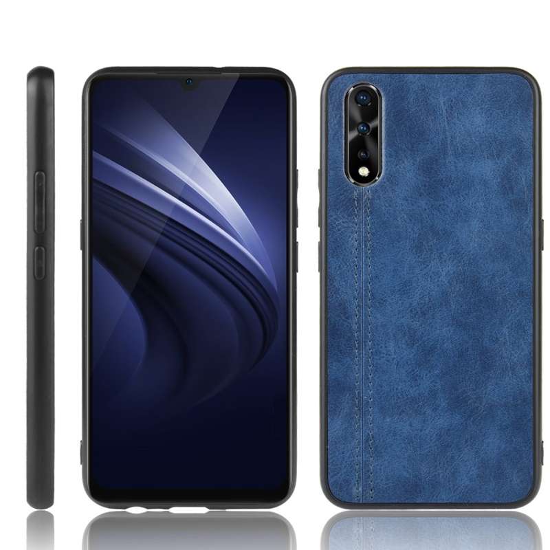 For Vivo S1/iQOO Neo/Y7s Shockproof Sewing Cow Pattern Skin PC + PU + TPU Case(Orange)